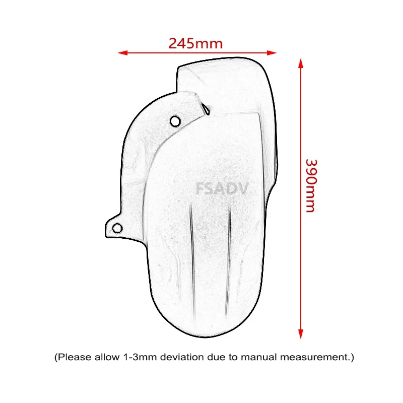 Motorcycle Rear Fender Mudguard Mud Flap Splash guard Protective Accessories For Honda Forza 350 Forza350 NSS350 2020-2023 2022