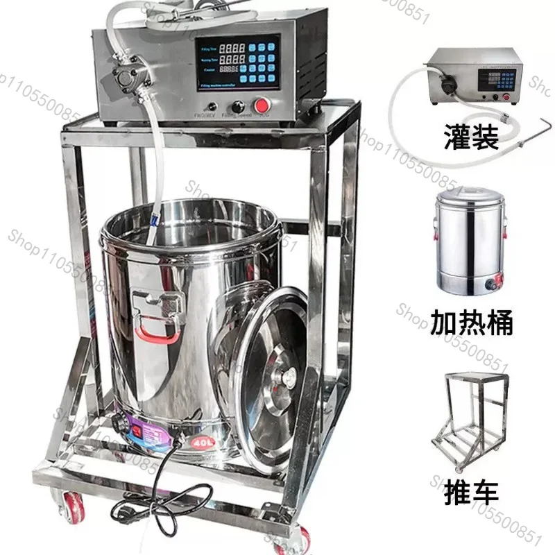 LZ-1 high temperature with heating aromatherapy crystal tea wax flake pouring machine candle ghee lamp pot filling machine