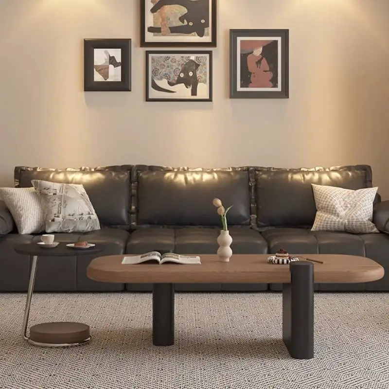 

Indoor Luxury Modern Coffee Tables Black Design Living Room Coffee Tables Salon Mid Century Wooden Table Basse Luxe Furniture