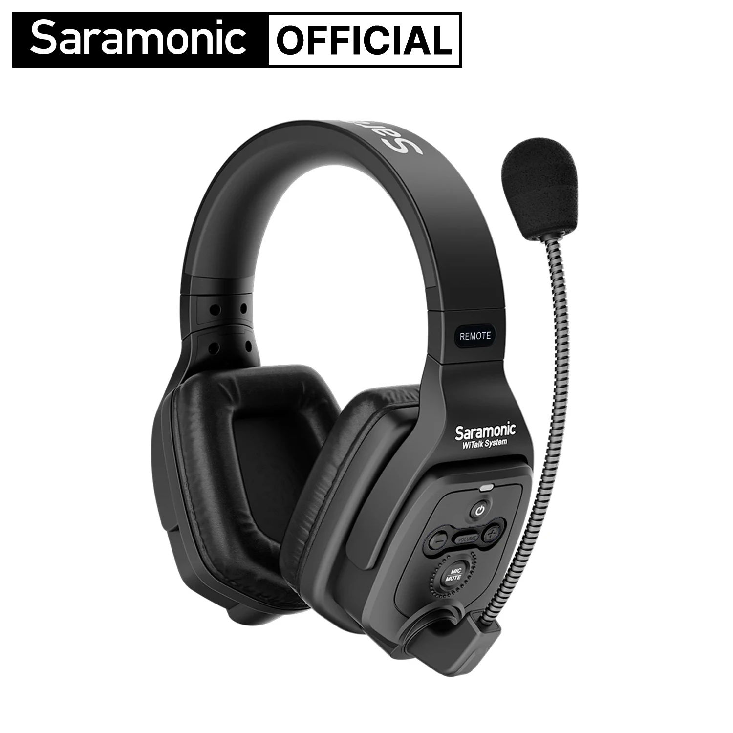 Saramonic-WiTalk DRH Headset Remoto Dual-Ear, Microfone para Witalk, Interfone Sem Fio Full-Duplex, Sistema de Microfone, 1,9 GHz, 400m