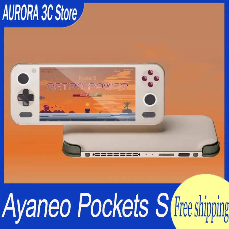 Ayaneo Pockets S Handheld Game Console G3x Gen2 High Refresh Rate Hall Rocker Game Console Long Battery Life Custom Gamer Gift