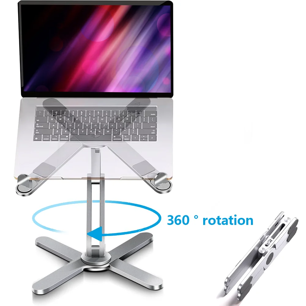 Suporte para Laptop N86 em Liga de Alumínio, Suporte de Resfriamento para Laptop com Aumento de Altura, Notebook Gamer, Tablet Universal