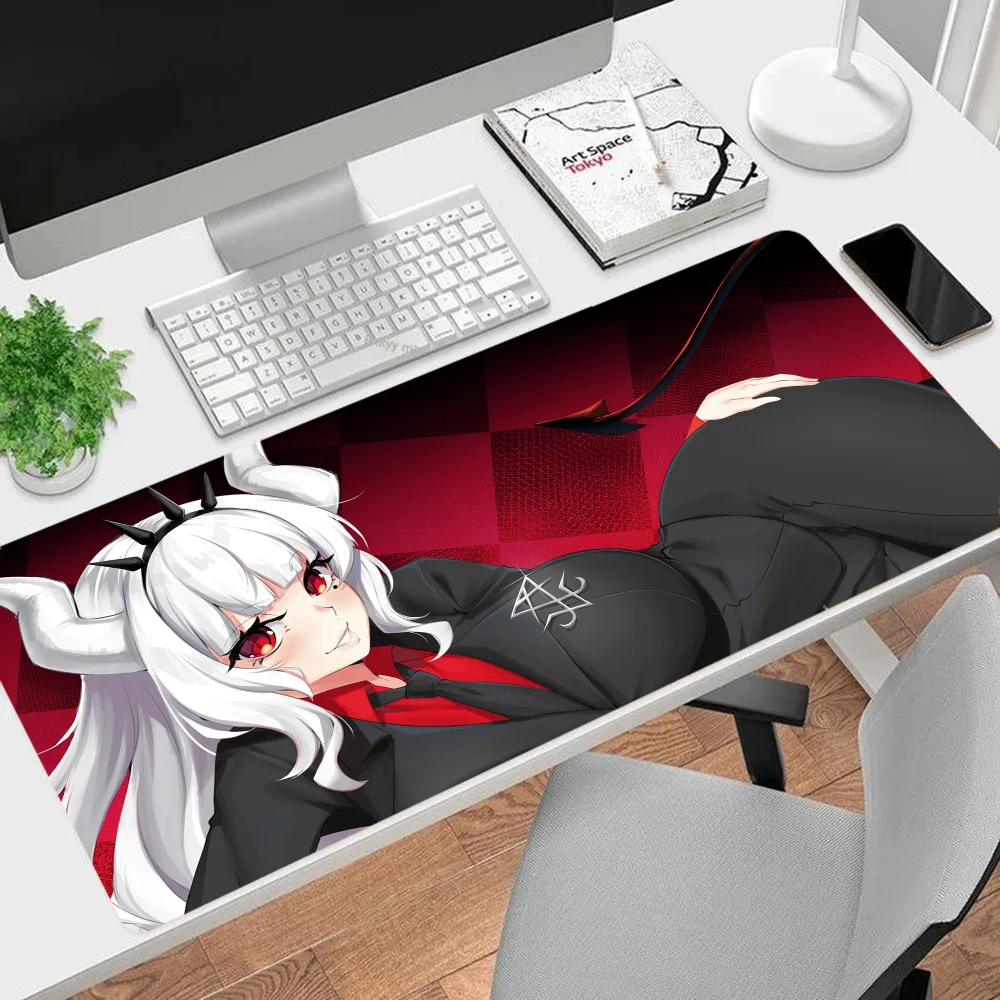 H-Helltaker Mousepad INS Tide Large Cartoon Anime Gaming Mouse Pad Keyboard Mouse Mats Desk Mat Accessories