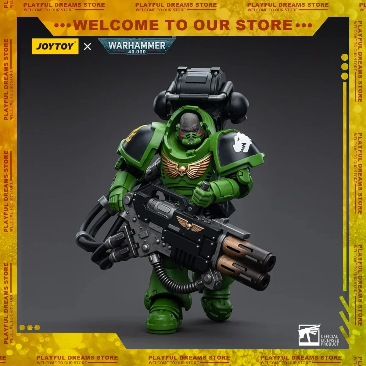 JOYTOY 1/18 Action Figure Warhammer 40K Salamanders Eradicators Brother Xavak Anime Figures Model Collection Model Toys