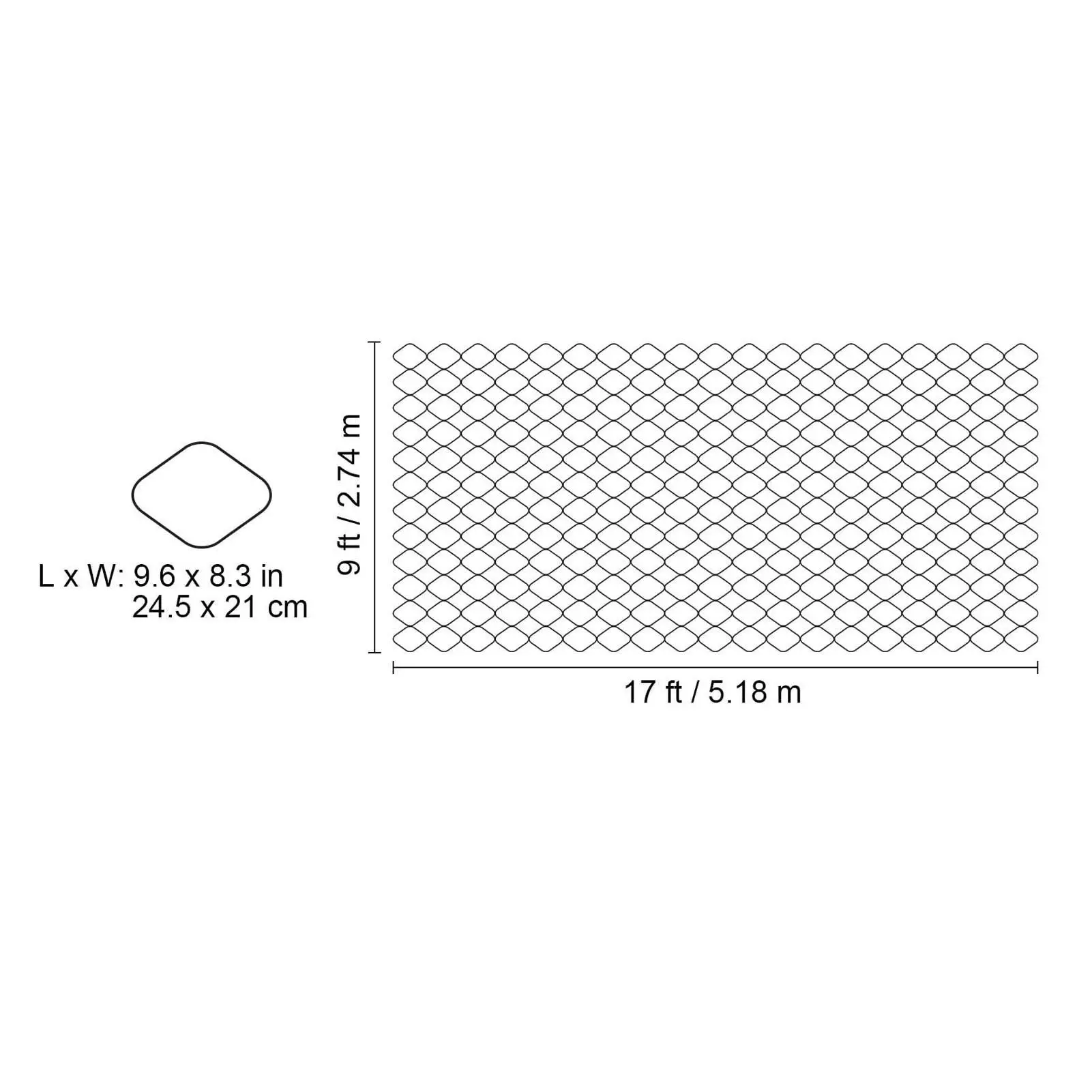 9x17 قدم الحصى الأرض شبكة HDPE طوي Geocell استقرار الشبكة لحديقة درب وقوف السيارات