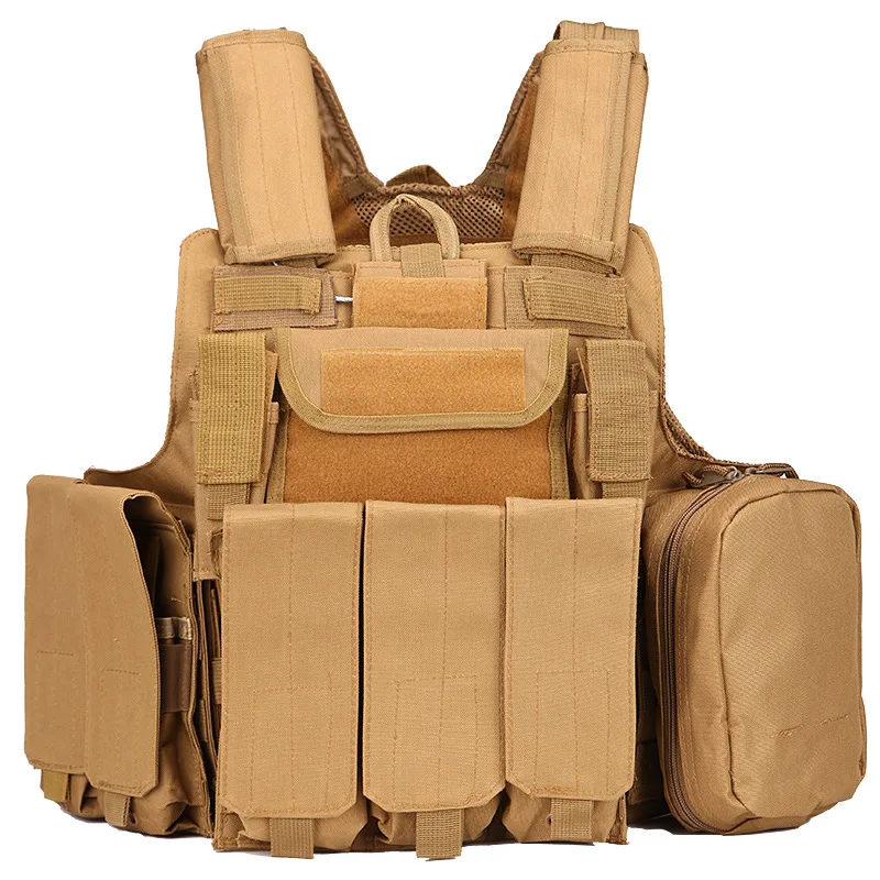 Tactical Protective Vest Multifunctional Protective Vest Live CS Training Equipment Eight Piece Vest