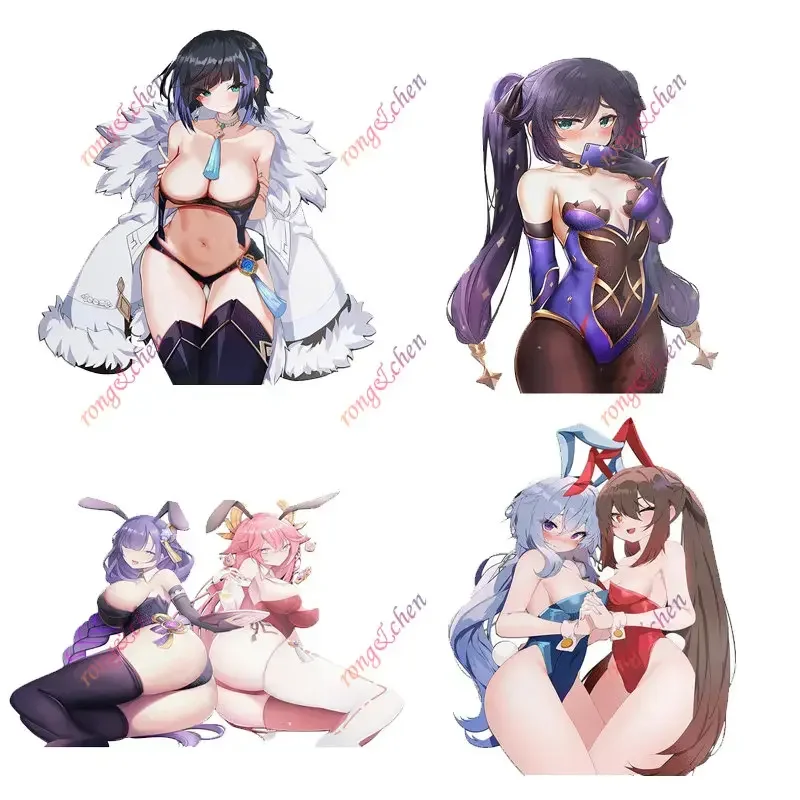 

Sexy Girl Car Sticker Genshin Impcat Yelan for Car Motorcycle Racing Helmet Laptop Trunk Body Car Window Surfboard PVC Decals