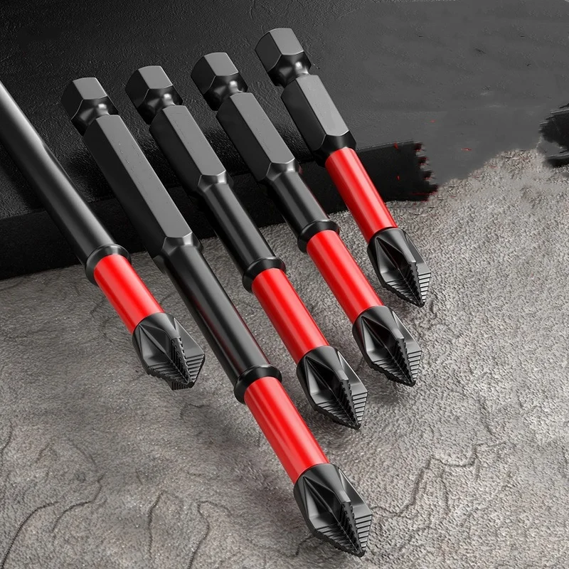 1Pcs  Anti Slip And Impact Resistant Tungsten steel Screwdriver Bit Phillips Screwdriver Bit Magnetic Electric Drill Bit Stro