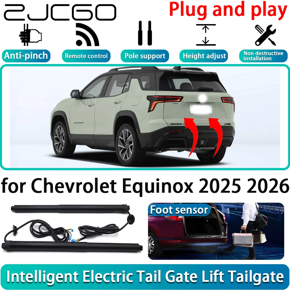 

ZJCGO for Chevrolet Equinox 2025 2026 OEM Car Electric Powered Tailgate Power Liftgate Automatic Tailgate System Plug and Play