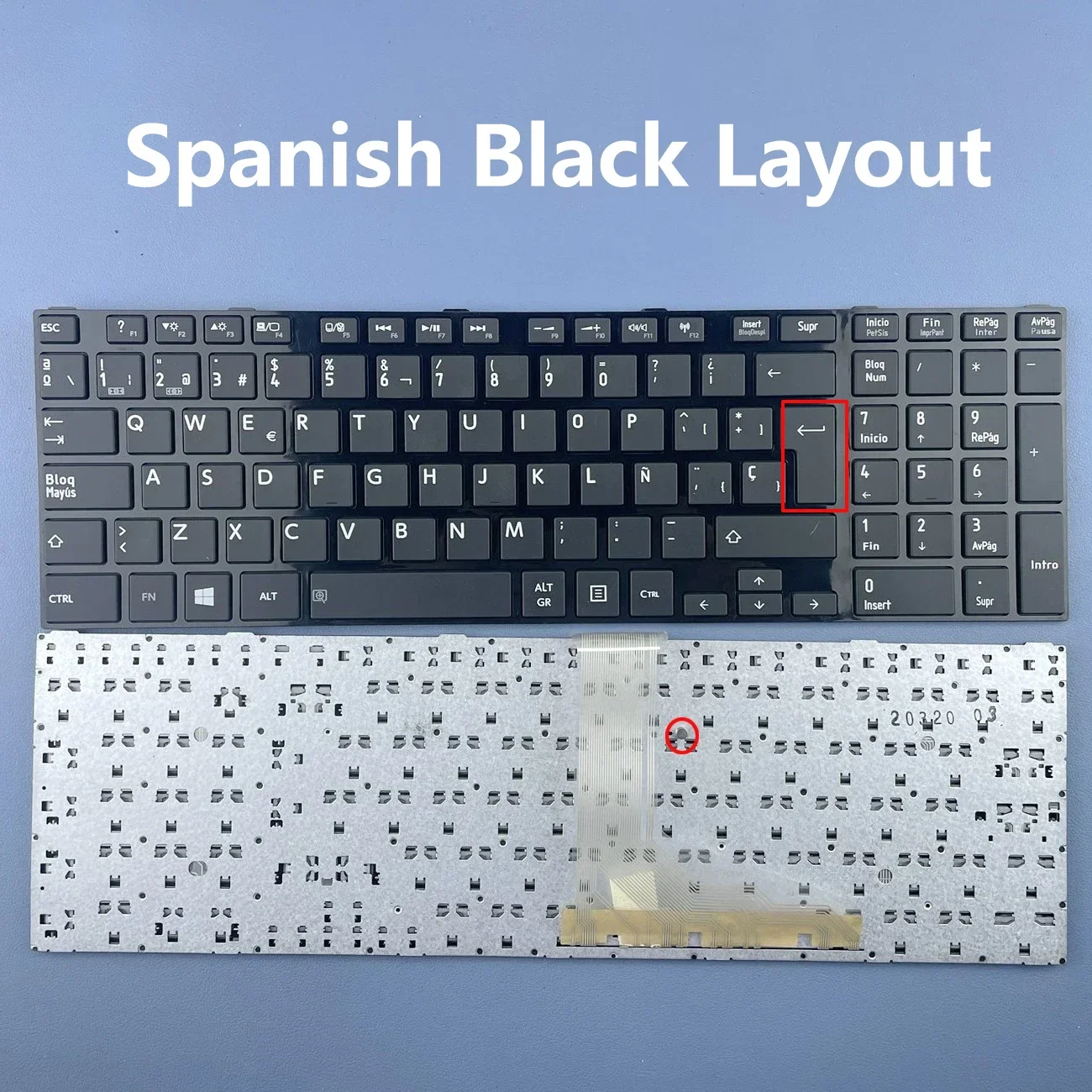 

Spanish Laptop Keyboard For Toshiba Satellite L850 L850D P850 L855 L855D L870 L870D Series