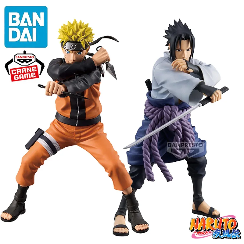 

Banpresto NARUTO Shippuden Grandista Uzumaki Naruto Kunai & Uchiha Sasuke Kusanagi PVC Anime Action Figures Model Toy