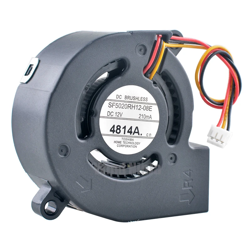SF5020RH12-08E 5cm 50mm Blower Fan 50x50x20mm DC12V 0.21A 3-Pin Centrifugal Cooling Fan for Projectors - view 2