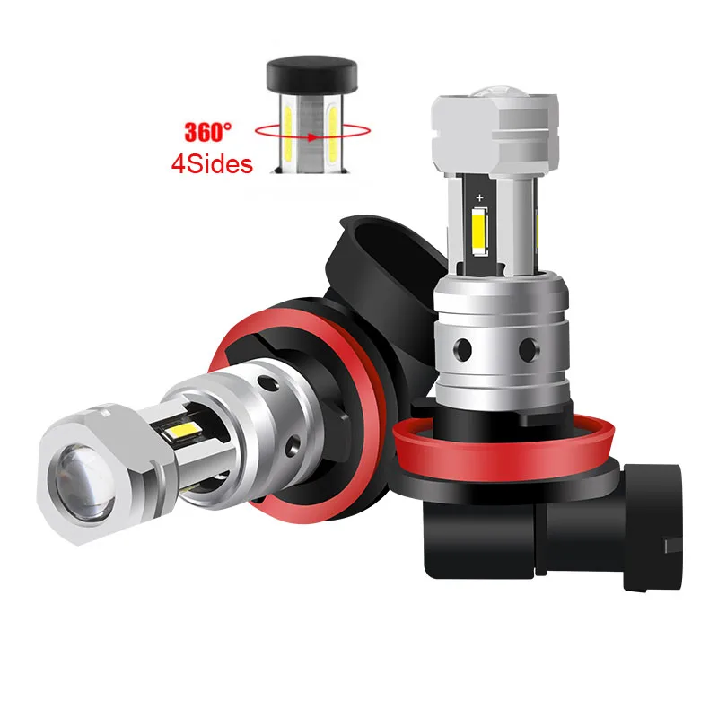 2 шт., автомобильные лампы для дневных ходовых огней, 9005 лм, 9006 К