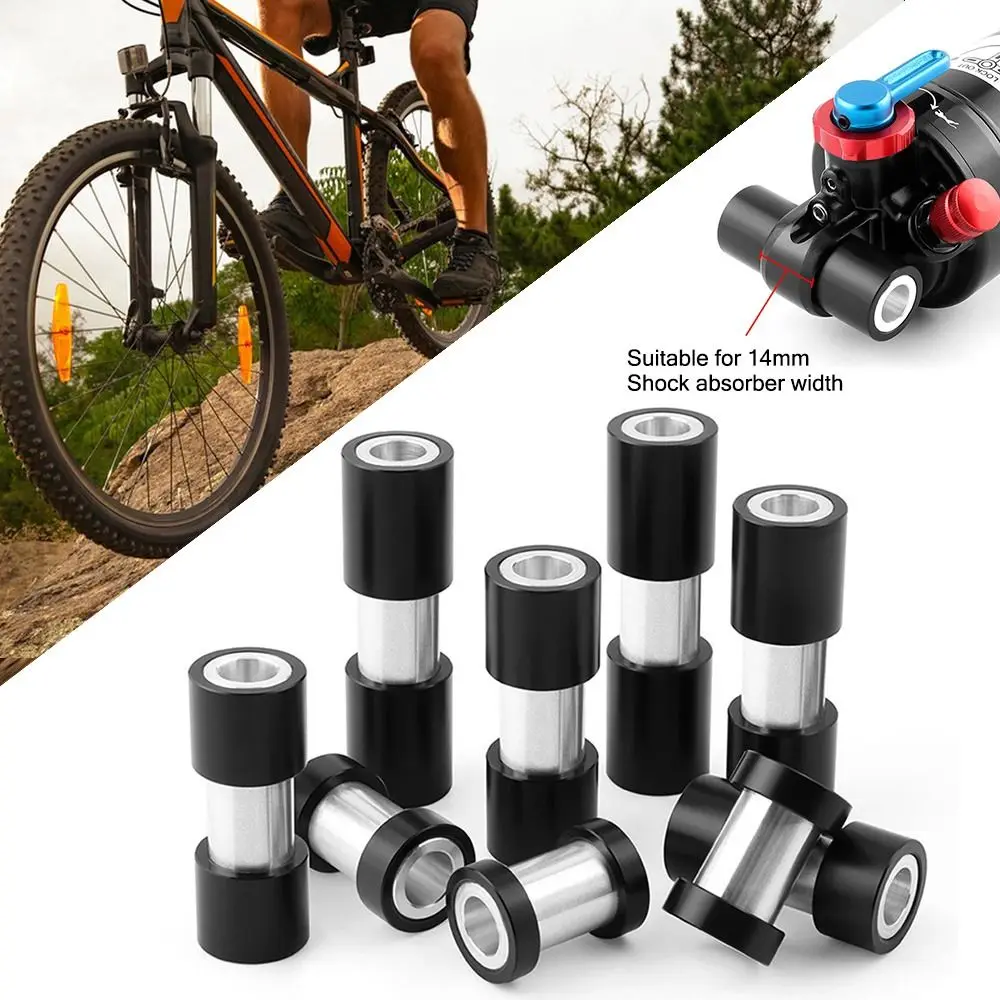 Black Bike Rear Shock Bushing 22/24/26/32/42/44/50/54/56mm Shaft Sleeve Bicycle Shock Absorber Aluminium Alloy Replacement