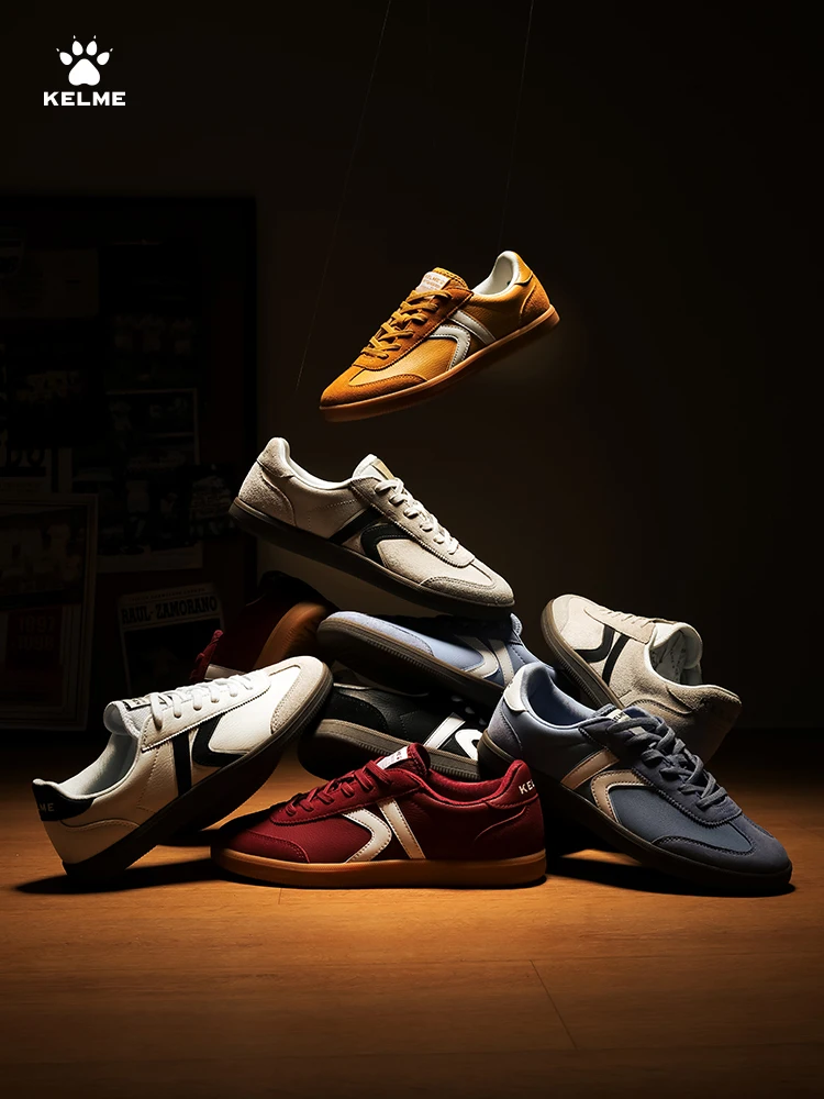 Lightweight Retro Training Sneakers - White Casual Sports Shoes