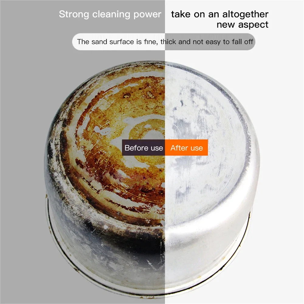 Magic Sponge Eraser Descaling Emery Cleaning Brush Silicon Carbide Descaling Cleaning Brush Stove Top Pot Kitchen Tools