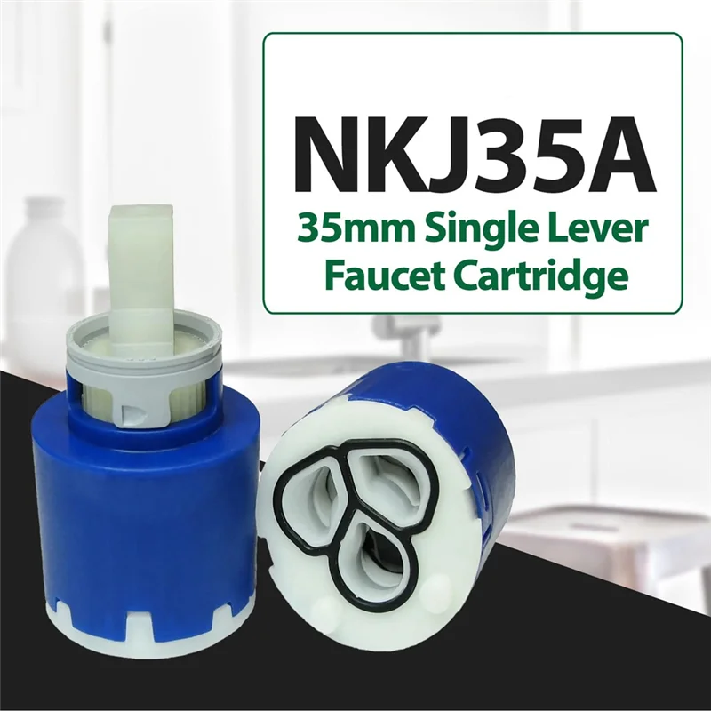 

【B07R】NKJ35A Картридж для крана 35 мм, запасная часть с ремонтом правого вращения для однорычажной системы водяного клапана