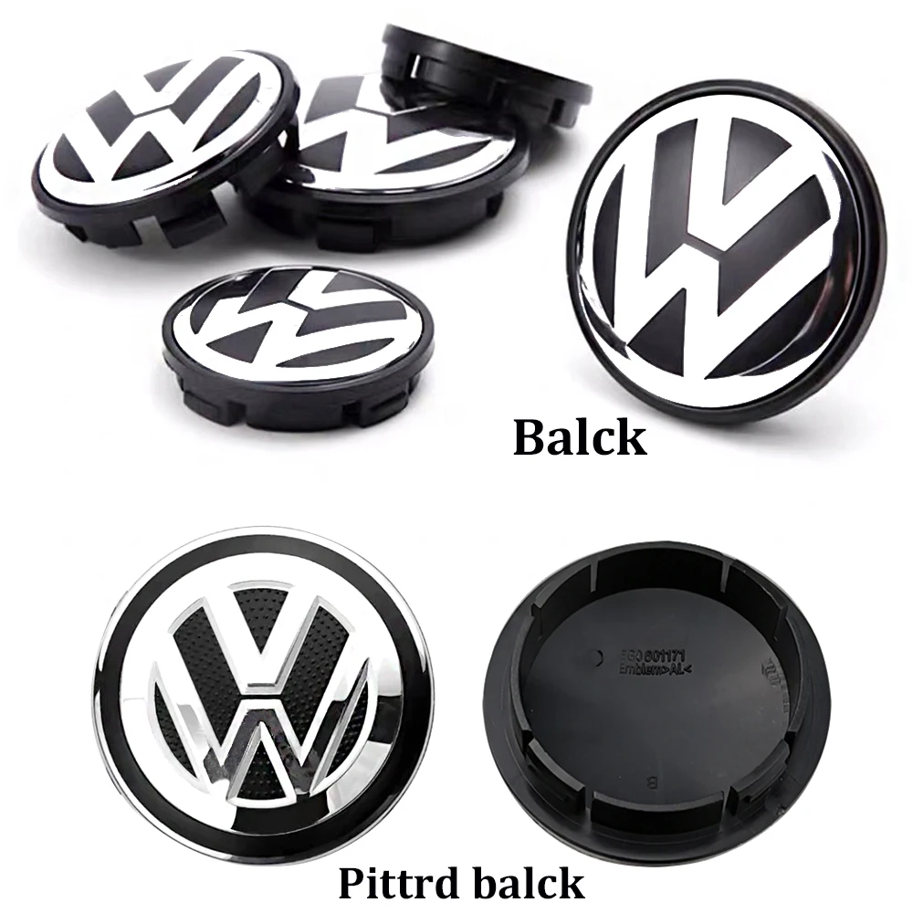 100pcs 56mm 65mm 70mm 76mm Car Wheel Center Caps Hubcap Cover for VW Volkswagen Jetta MK5 Golf 4 5 6 7 Passat styling 3B7601171