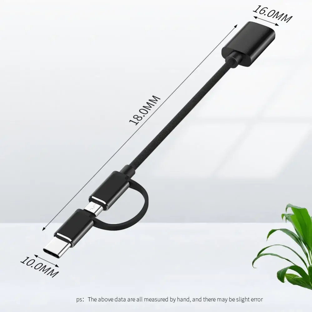 Adaptador ZLRLMHY OTG tipo C Micro USB a USB 3,0 Cable adaptador convertidor OTG para Gamepad disco Flash tipo C OTG