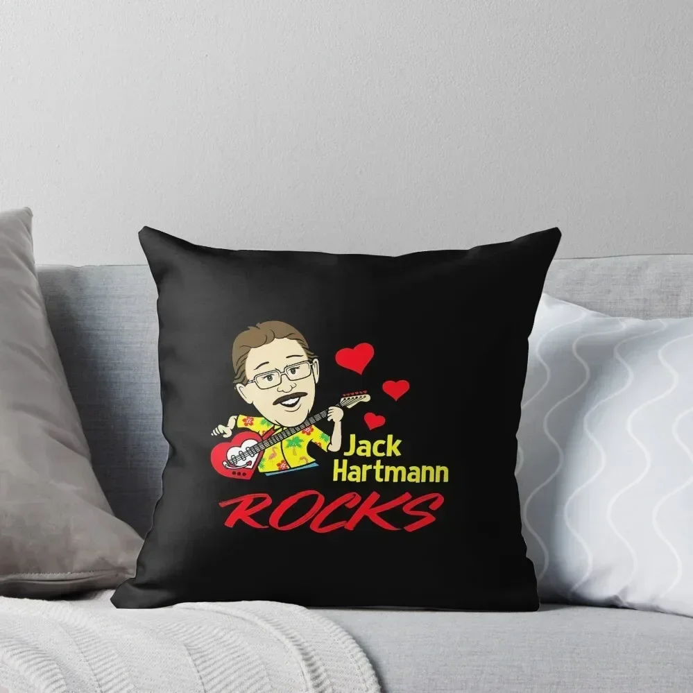 Official Jack Hartmann Rocks Short Sleeve Gift Halloween Day, Thanksgiving, Christmas Day Throw Pillow