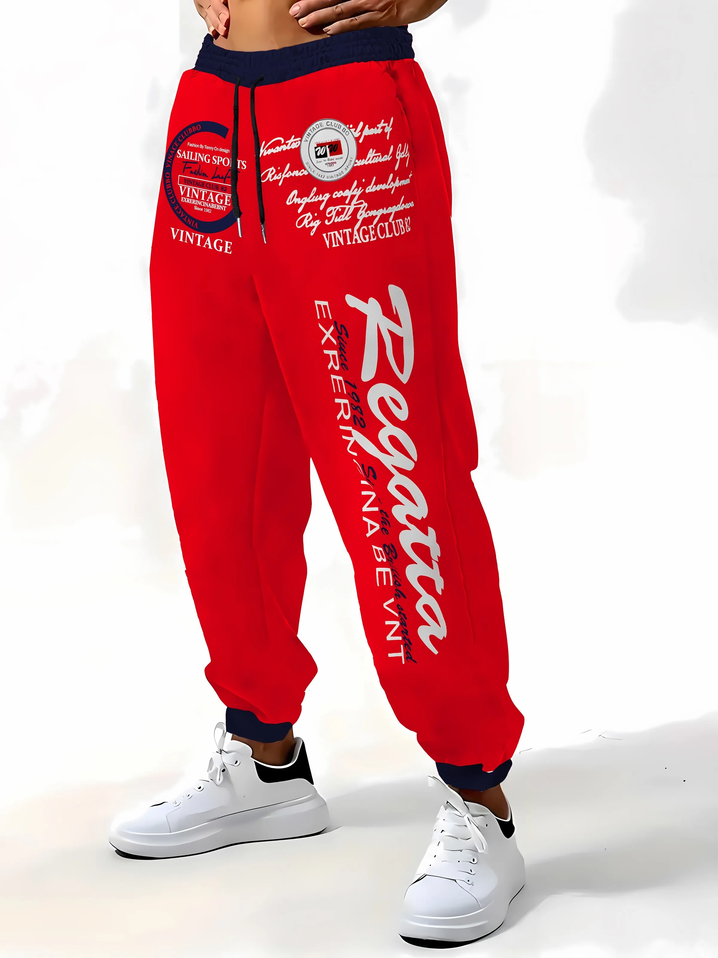 New men's casual fashion 3D printed outdoor street style trousers for the autumn of 2025