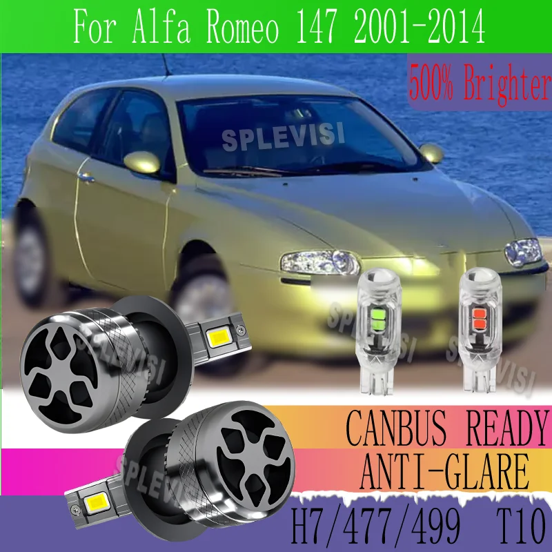

IP68 Waterproof Canbus Ready Energy Saving HEADLIGHT For Alfa Romeo 147 2001 2002 2003 2004 2005 2006 2007 2008 2009 2010-2014