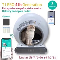 【English Version】2024 Automatic Smart Cat Litter Box Self Cleaning App Control Pet Toilet Litter Tray Ionic Deodorizer 65L