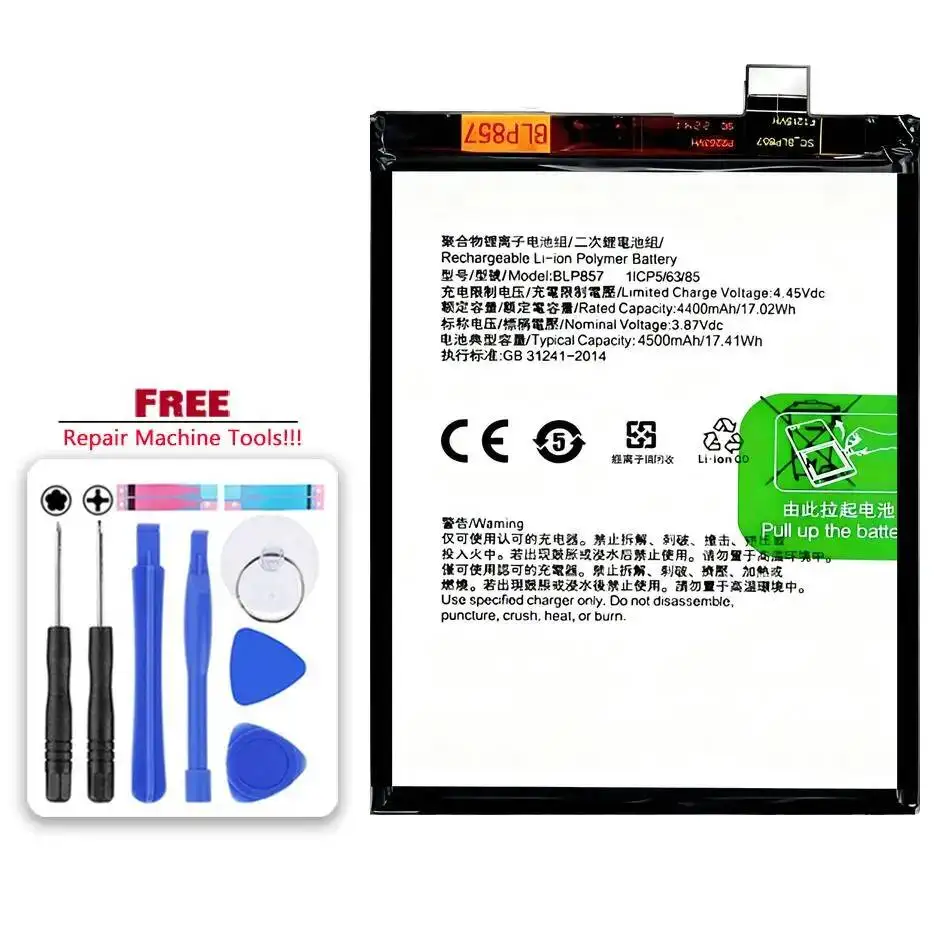 2250-4500Mah Battery For Oppo Realme Q3 V15 7 X7 Indian GT RMX2202 Neo 2T Flash RMX3031 5G Pro Max 2021 BLP833 BLP847 BLP799