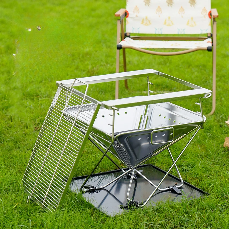 

Heating Firewood Stove Camping Primitive Man Outdoor Incinerator Beacon Barbecue Grill Bonfire Stove Supplies Equipment