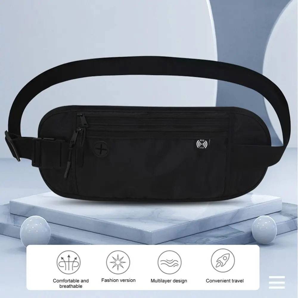Belt Bag Travel Waist Pack Money Pouch Outdoor Sports Hidden Casual Bag Waist Pouch Hidden Waist Bag Hidden Security Wallet