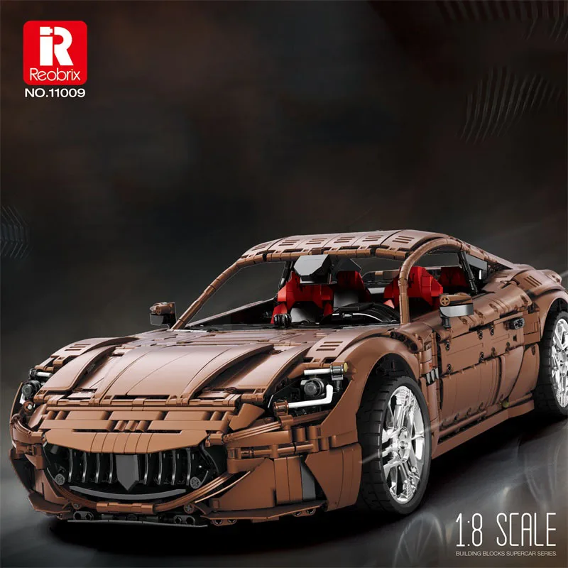IN STOCK 11009 MOC Technical 1:8 Sports Car GranTurismo Building Blocks Bricks Model Assembling Toys for Boys Christmas Gift Set