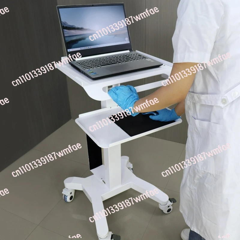 Dental mobile mouth scan trolley Multifunctional instrument Instrument trolley Oral endoscope Notebook Medical display table - view 3