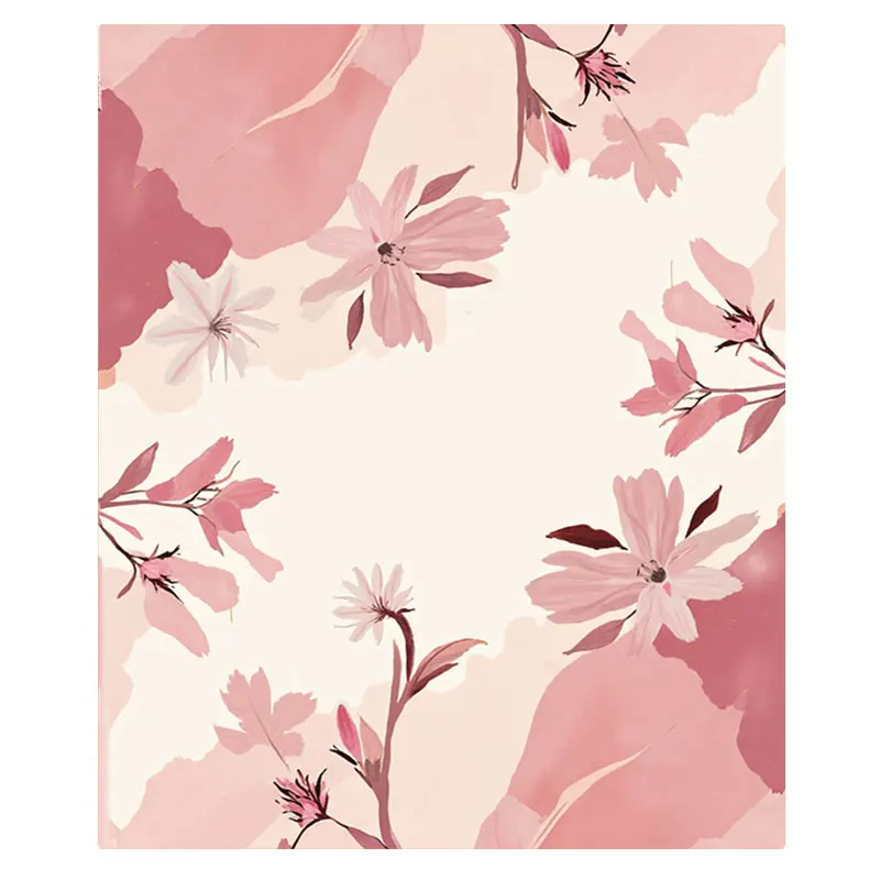 1 قطعة بطانية الفانيلا أنيقة الوردي الأزهار رمي بطانية لديكور غرفة المعيشة المريحة #2