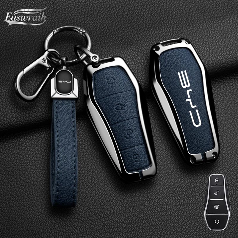 Car Accessories Key Case Holder Cover Chain For  BYD Atto 3 Han EV Dolphin Durable Second Song Pro Tang Dm QIn PLUS MAX Yuan