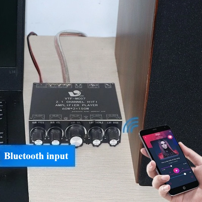 SOTAMIA TPA3116 Subwoofer Amplifier Board 150W+2x60W 2.1 Channel Bluetooth Amplifiers Class D USB Amplificador Home Audio Amp view 5