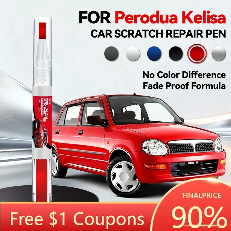 

Набор для ремонта царапин на автомобиле 2026: маркер-краска для Perodua Kelisa, аксессуары для восстановления лакокрасочного покрытия, цвета: белый, синий, серый, черный, серебристый