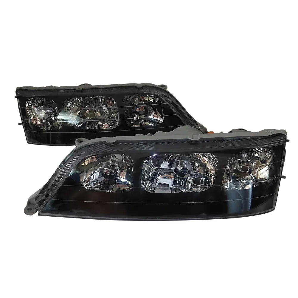 A Pair Car Headlight  For Toyota Mark II GX100 JZX1001996 1997 1998 1999 2000 Black Lens total