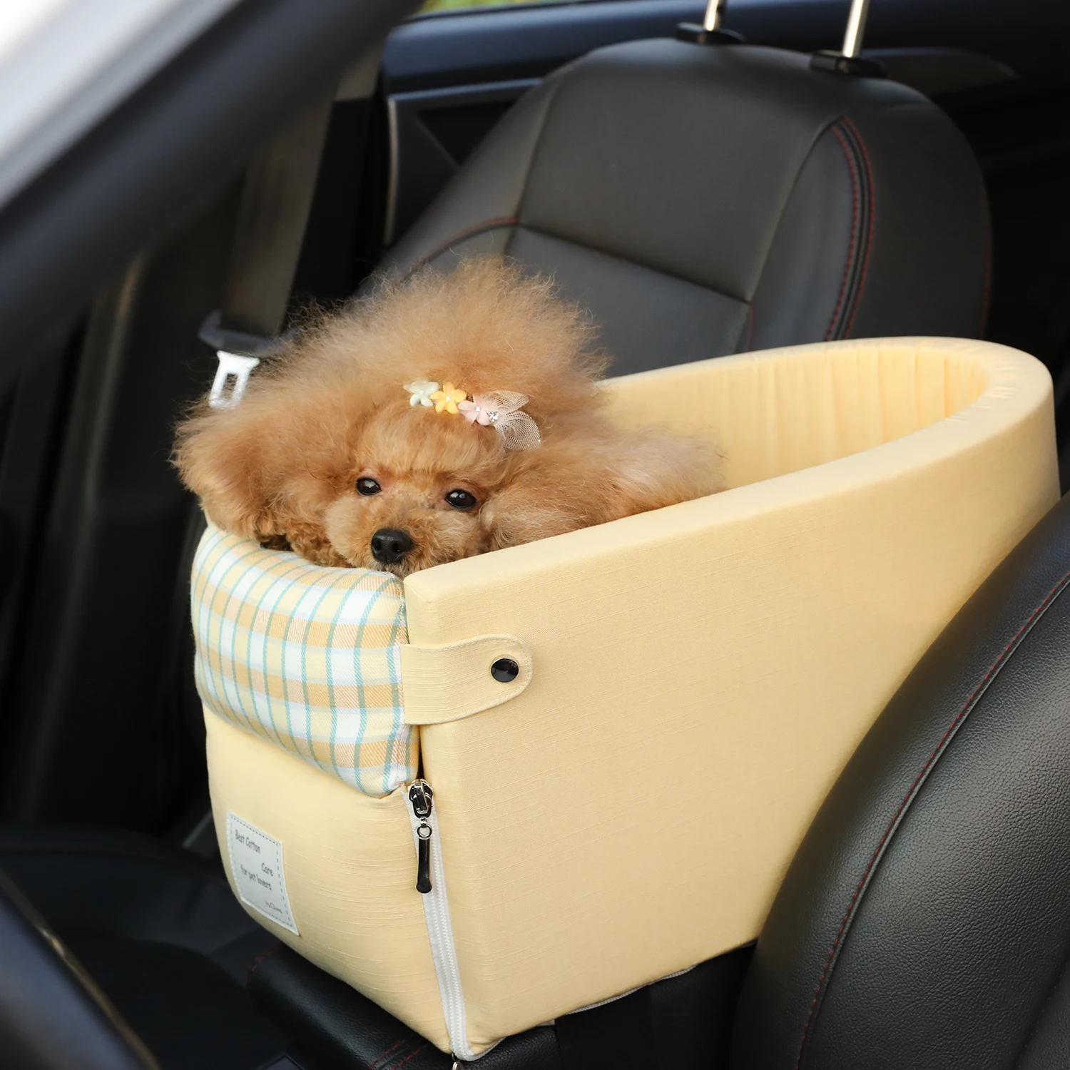 

Pet Central Control Dog Car Safety Seat Car Front Anti-Dirty Cushion Removable and Washable