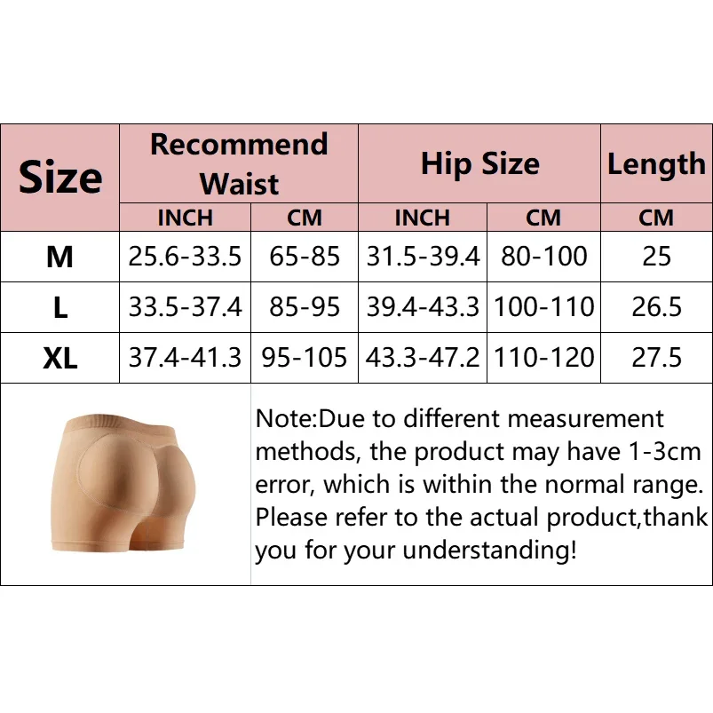 Women Butt Lifter Shapewear Shorts Body Shaper Fake Booty Hip Enhancer Panties Tummy Control Underwear Slimming Lift Bum Shorts