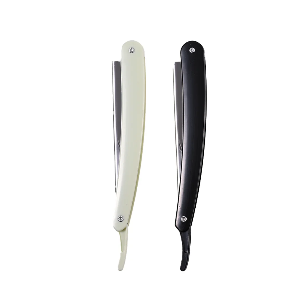 Old-fashioned manual razor hairdressing haircut razor beauty salon shave eyebrow trimming knife holder