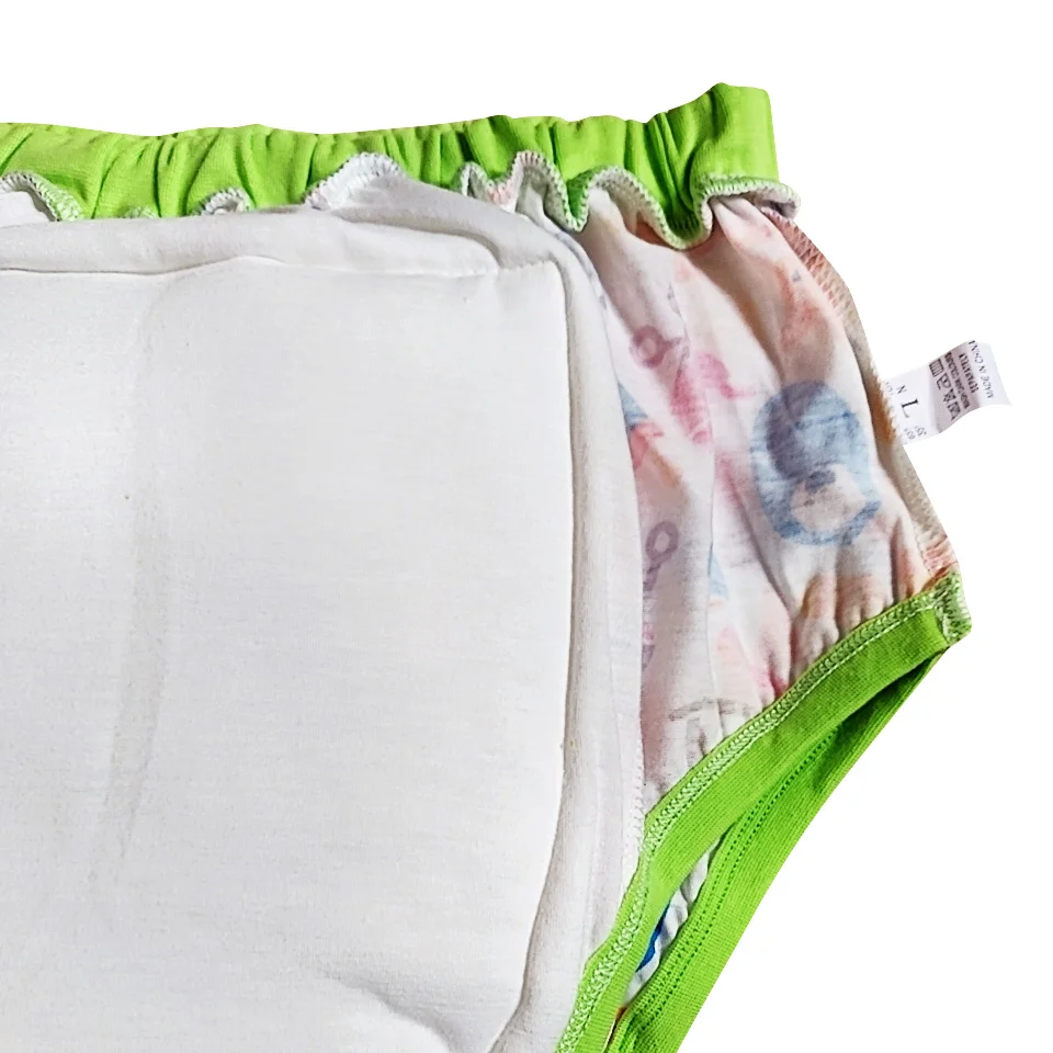 Rabbit Printed Adult Baby Diapers DDLG Reusable Training Pants Washablt Cloth Adult Diaper Nappy Aloth Underwear For Boy, Girl