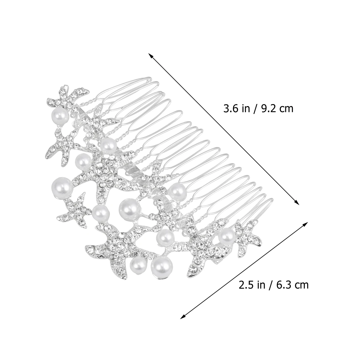 

Hair Comb Wedding Headpiece Bride Insert Headgear Bridal Headdress Pearl