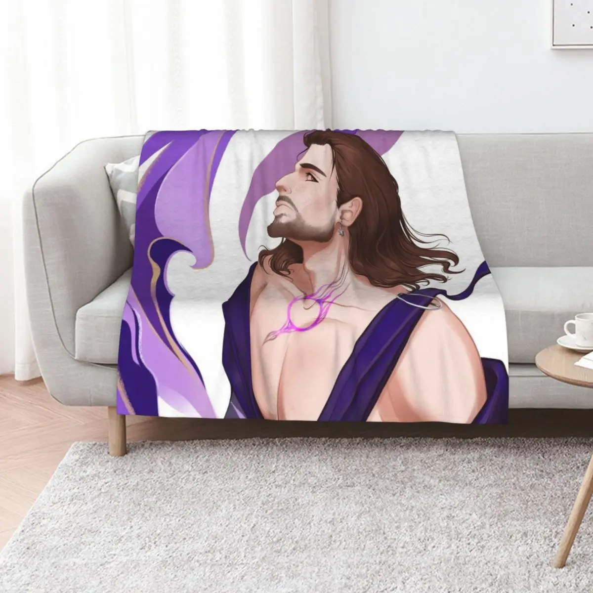 

Gale from Waterdeep Wizard BG3 Magic Throw Blanket christmas gifts Bed Plaid Luxury Designer Blankets