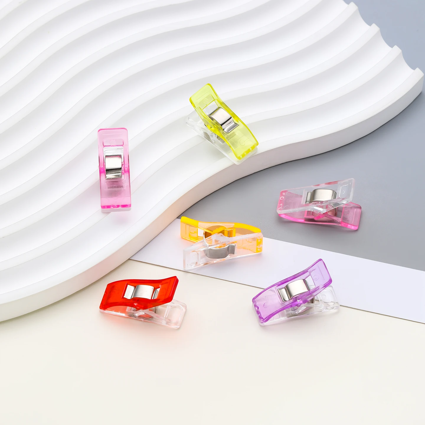 20Pcs/lot Multipurpose Colorful Sewing Clips Plastic Clip Quilting Clip Clamps for DIY Craft Blinding Crochet and Knitting Clamp view 3