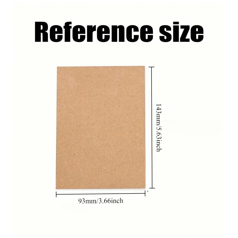A6 Größe 143 x 93 mm Kraftpapier 350 g/m2 Kartenpapier, DIY-Geschenkverpackung, Papppapier, leere Postkarte, handgezeichnete Kritzeleien – Detail 6