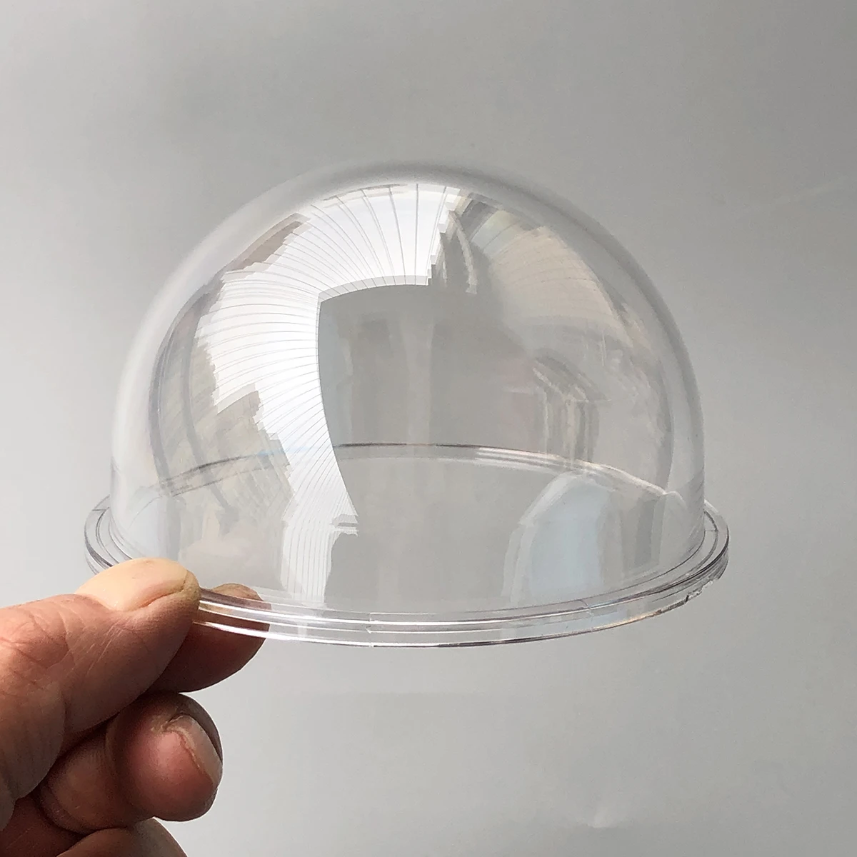 3.6 Inch Small Polycarbonate Material Outer Clear Glass Protection Dome Transparent Security CCTV Camera Dome Cover 98.8x59.4mm