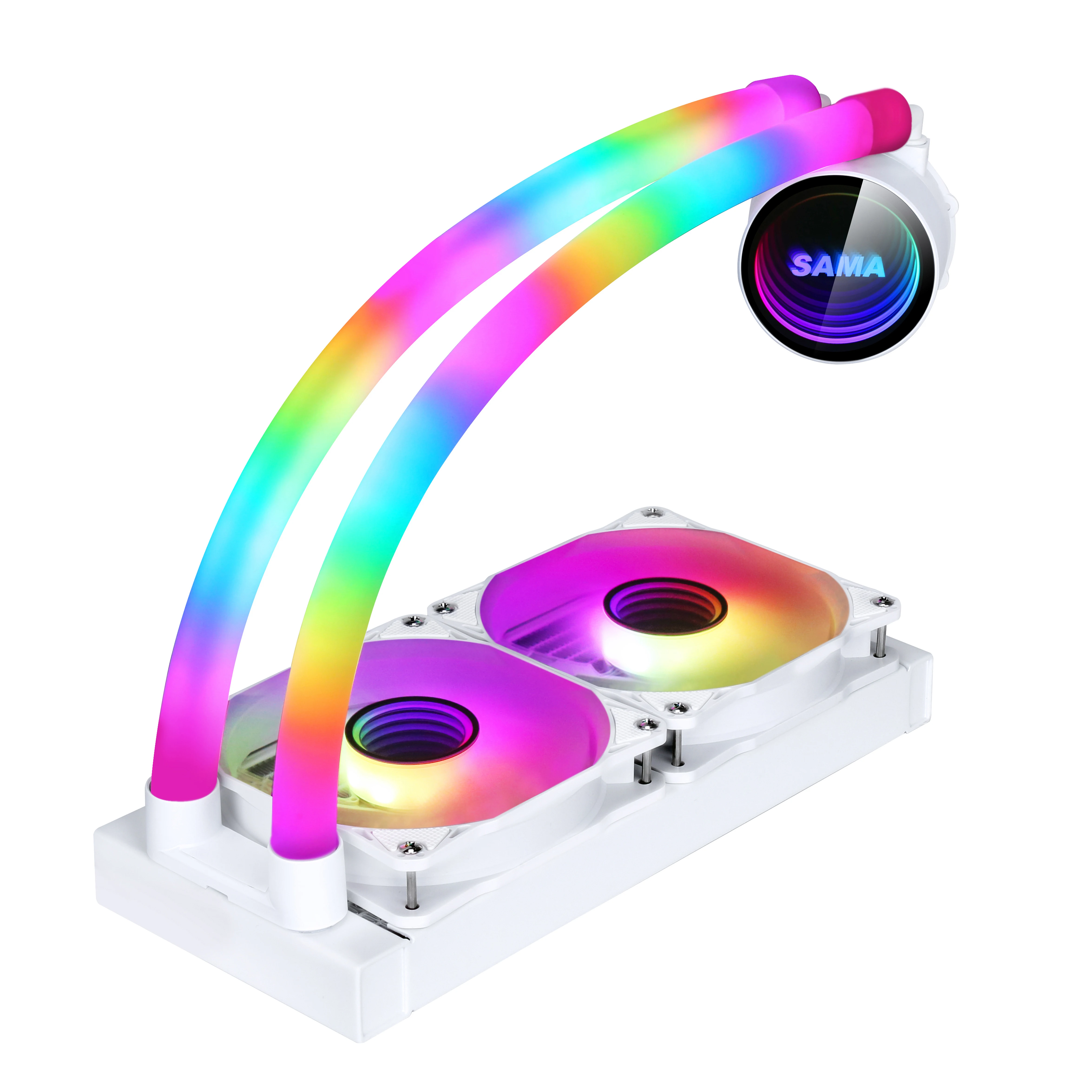 

SAMA Factory Custom CPU Cooler Heat Sinks 240 RGB Cooling Fan AMD Cpu Cooling Water System