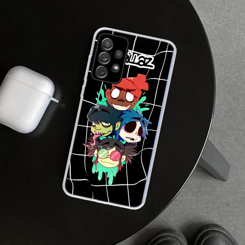 Gorillaz Anime Phone Case for Samsung Galaxy A15 A25 A35 A55 A14 A24 A34 A54 A04S A13 A23 A33 A53 A03S A52 A12 A22 A32 A02S