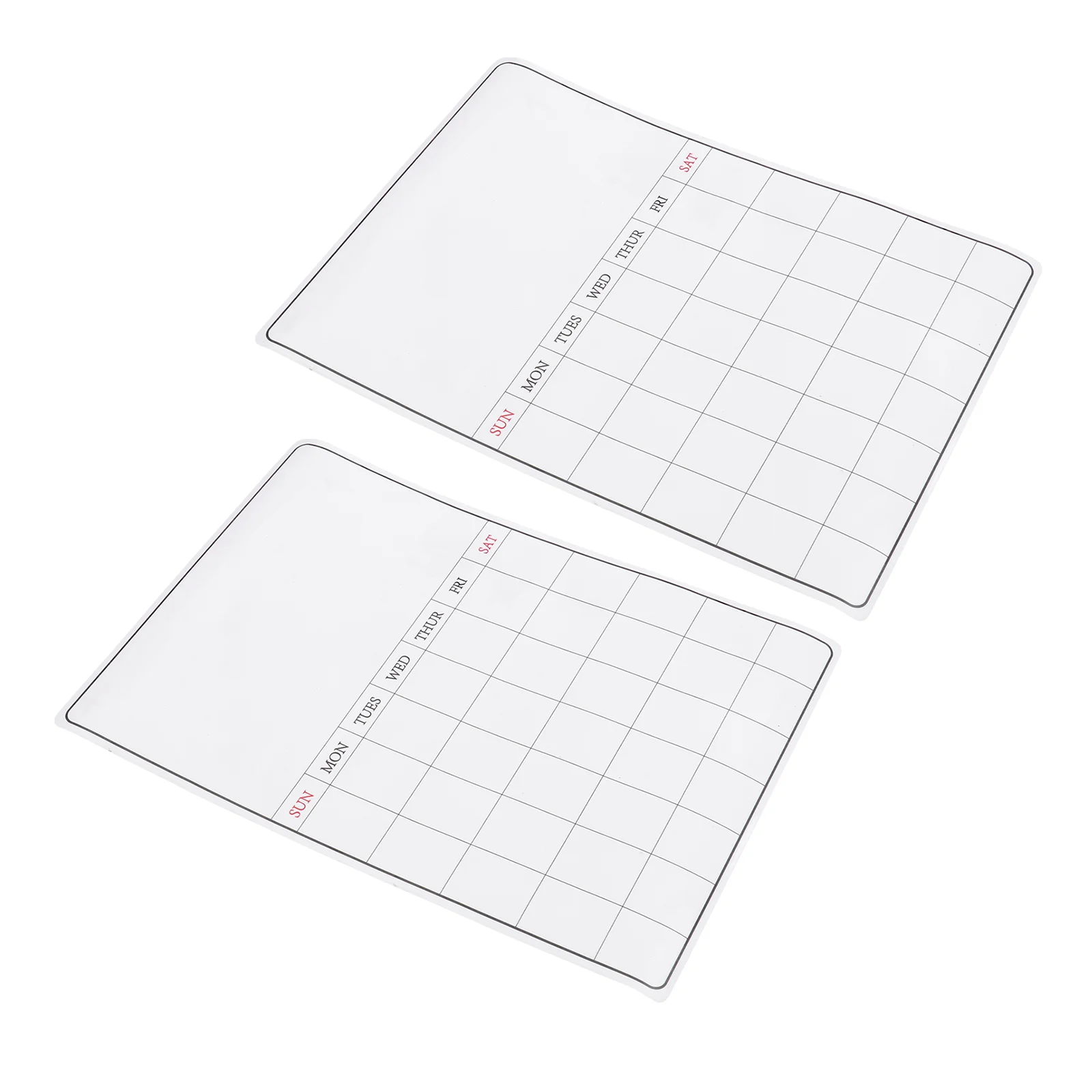 

2 Pcs Magnetic Schedule Small Refrigerator for Room Fridge Message Board Reminding Writable Planning Household Note Force