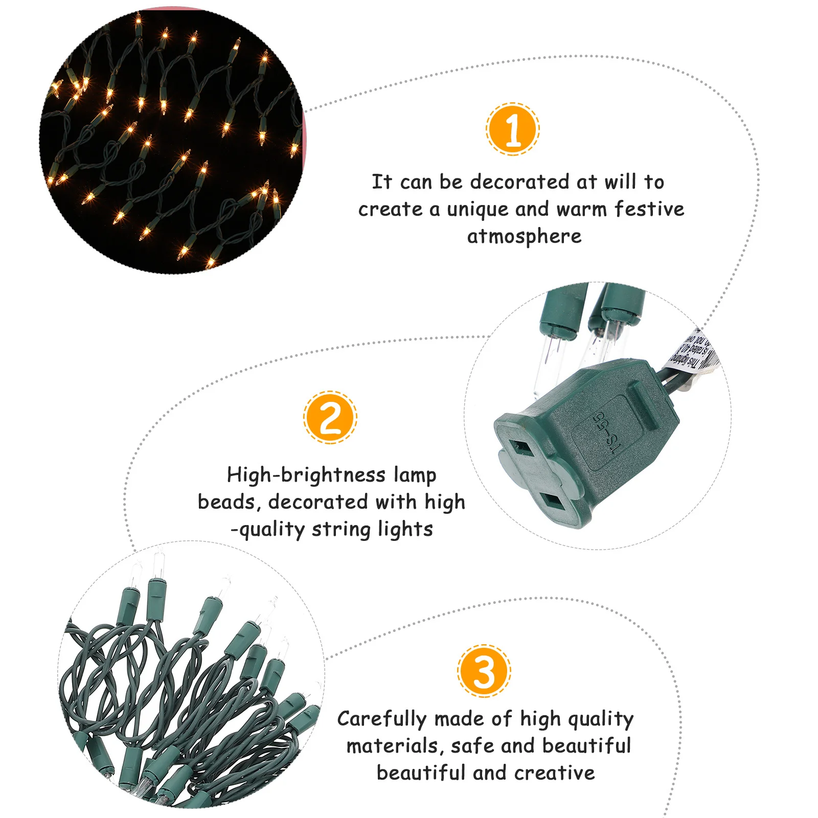 

7M 100Leds Outdoor Bubble String Lights Fairy Christmas Light Decoration for Tree Wall Window Door Home Party Xmas